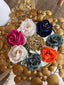 Linen Goddess Flower Pin