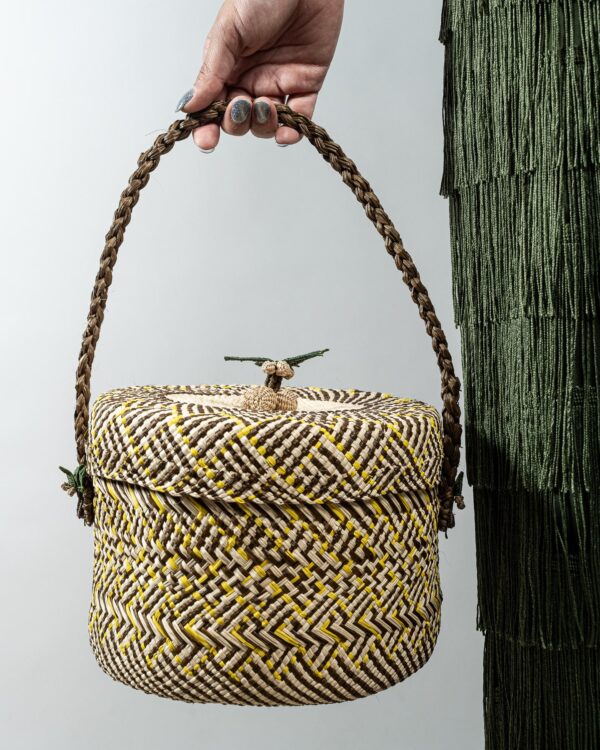 Cartera Iraca en Forma de Cofre - Image 3