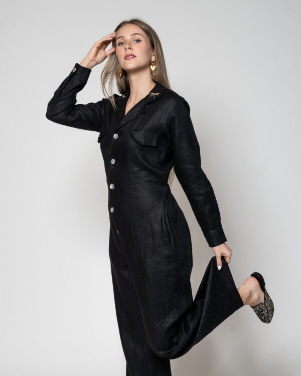 JUMSUIT NEGRO LINO - Image 2