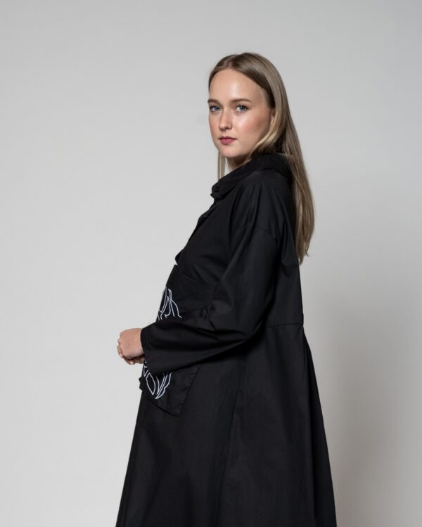 23107-VESTIDO NEGRO BOLSILLO AFRODITA - Image 3