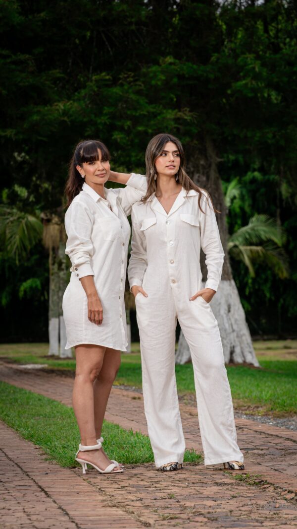 Jumpsuit de Lino Marfil by Diosa del Rio - Image 6